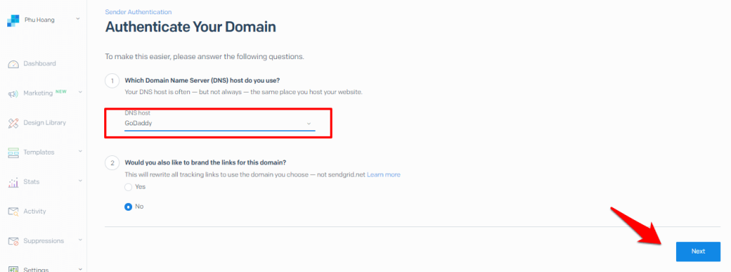 Hướng dẫn sử dụng Sendgrid gửi email SMTP trên blog miễn phí