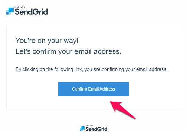 xác nhận email với sendgrid